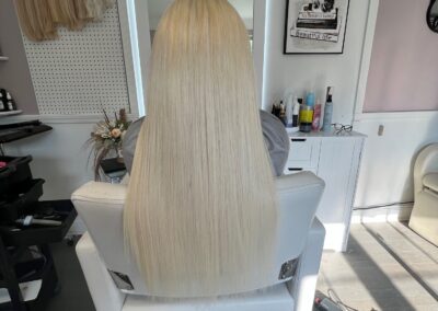 Blond real Hair Long Extension